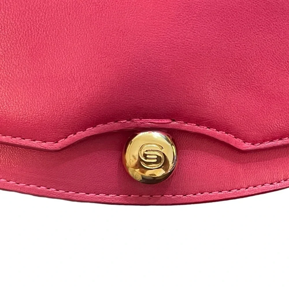 💕ELIE SAAB💕Fuchsia Leather Clutch ￼